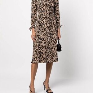 Reformation port spot-print dress